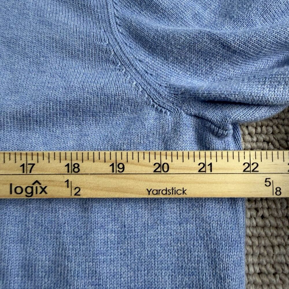 Vineyard Vines 1/4 Zip Sweatshirt Men’s Medium Blue Fleece Essentials Preppy - Picture 7 of 11